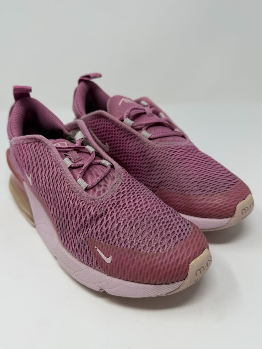 Kids Nike Air 270 Pink Athletic Sneakers Sz.2.5 - Picture 4 of 8